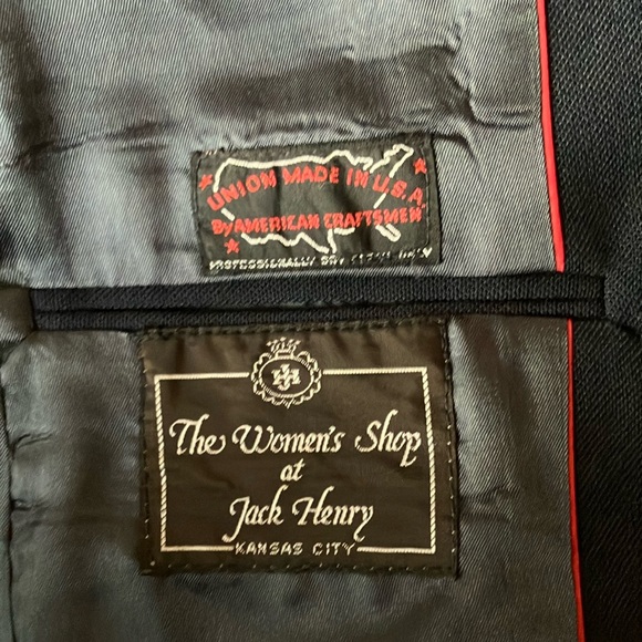 Women's Black Blazer with Gold Buttons - Picture 2 of 10